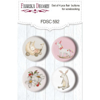 Скрапфишки набор 4шт Boho Baby Girl №592
