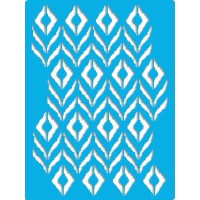 Трафарет многоразовый, 15х20 см, Бохо ромбы, №443