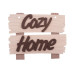 Творческий набор для раскрашивания, табличка-подвес Cozy Home, №003