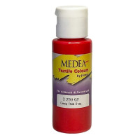 Краска текстильная Iwata Medea 3 230 02 Textile Deep Red Opaque глубокая красная покровная, 56 мл