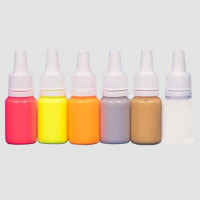 Набор красок JVR 696/10/5 Fishing для рыбацкого снаряжения FLUO, silver gold, 5х10мл