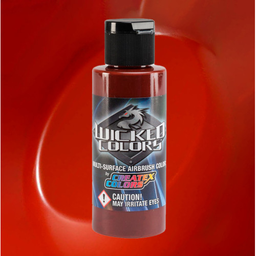 Краска для аэрографии Красный оксид (Red Oxide) Wicked Colors W012-02, 60 мл
