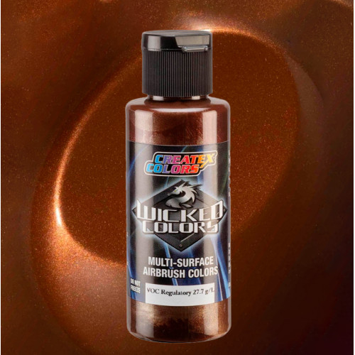 Краска для аэрографии Wicked Металлик Светло-коричневый Metallic Light Brown, 2 oz. W370-02