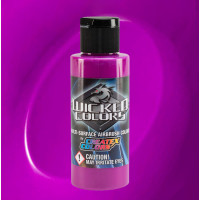 Краска для аэрографии Wicked Флуоресцентный Фиолетовый Fluorescent Purple, 60 мл W020-02