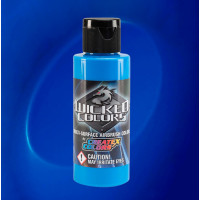Краска для аэрографии Wicked Флуоресцентный Синий Fluorescent Blue, 60 мл W028-02