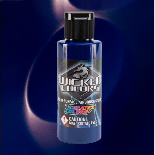 Краска для аэрографии Wicked Detail Полупрозрачный лазурно-синий (Cerulean Blue), 60 мл W062-02