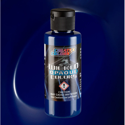 Краска для аэрографии Wicked Непрозрачный фтало-синий Opaque Phthalo Blue, 60 мл W086-02