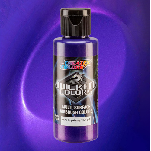 Краска для аэрографии Wicked Перламутровый электрик фиолетовый Pearl Electric Purple, 60 мл W383-02