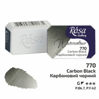 Краска акварельная кювет ROSA Gallery 2,5 мл Карбоновый черный 343770