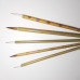 Кисть для каллиграфии из натурального ворса, гладкая бамбуковая ручка, размер S