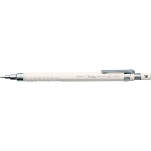 Олівець механічний Penac Protti PRC 105 із міцним стрижнем 0,5 мм, білий