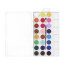 Набор акварельных красок JOVI 24 цвета в таблетированной сухой форме 22 мм + кисточка
