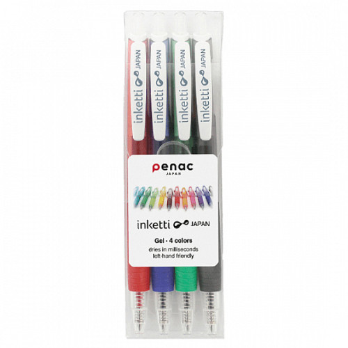 Набір гелевих ручок Penac Inketti До школи, 4 x 0,5 мм