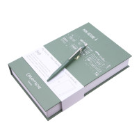 Caran d'Ache Ручка 849 Оливковая + Записная книжка в подарочном боксе (CC0849.116)