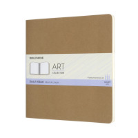 Записник Moleskine Art Cahier квадратний / Для нарисів Беж ARTSKA5P3