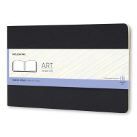 Блокнот Moleskine Art Cahier средний / Для очерков Черный (9788867323364)