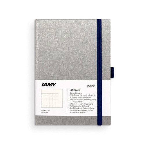 Записная книжка Lamy A6 / Линейка Хром и Синий (4014519721079)