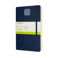Записник Moleskine Classic Expanded середній / Нелінований Сапфір М'який QP618EXPB20