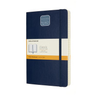 Записник Moleskine Classic Expanded середній / Лінійка Сапфір М'який QP616EXPB20