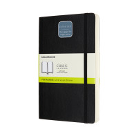 Записник Moleskine Classic Expanded середній / Нелінований Чорний М'який QP618EXP