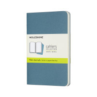 Блокнот Moleskine Cahier карманный / Нелинированный Резвый Голубой (8058647629612)