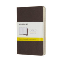 Записник Moleskine Cahier кишеньковий / Клітина Коричневий CH012P2