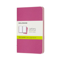Записник Moleskine Cahier кишеньковий / Нелінований Кінетичний Рожевий CH013D17