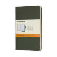 Блокнот Moleskine Cahier карманный / Линейка Зеленый (8055002855211)