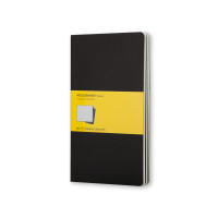 Блокнот Moleskine Cahier средний / Клетка Черный (9788883704963)