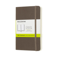 Записник Moleskine Classic кишеньковий / Нелінований Коричневий М’який QP613P14