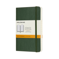 Блокнот Moleskine Classic карманный / Линейка Миртовый Зеленый Мягкий (8058647629148)