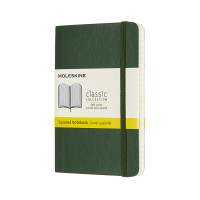 Записник Moleskine Classic кишеньковий / Клітинка Миртовий Зелений М’який QP612K15
