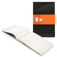 Записник Moleskine Reporter середній / Лінійка Чорний М’який QP816