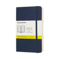 Записная книжка Moleskine Classic карманная / Клеточка Сапфир Мягкий (8058341715581)