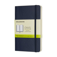 Записная книжка Moleskine Classic карманный / Нелинированный Сапфир Мягкий (8055002854726)