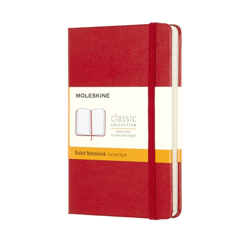 Блокнот Moleskine Classic карманный / Линейка Красный (9788862930000)