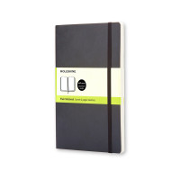 Записник Moleskine Classic середній / Нелінований Чорний М’який QP618