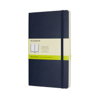 Записник Moleskine Classic середній / Нелінований Сапфір М’який QP618B20