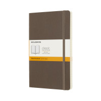 Записная книжка Moleskine Classic средняя / Линейка Коричневый Мягкий (8058341715512)