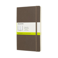 Записник Moleskine Classic середній / Нелінований Коричневий М’який QP618P14