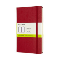 Записная книжка Moleskine Classic медиум / Нелинированный Красный (8058647626642)