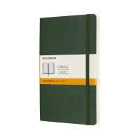 Записник Moleskine Classic середній / Лінійка Миртовий Зелений М'який QP616K15