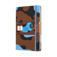 Записник Moleskine Blend середній / Лінійка Камуфляж Блакитний Канва LCBD03QP060CAMOC2