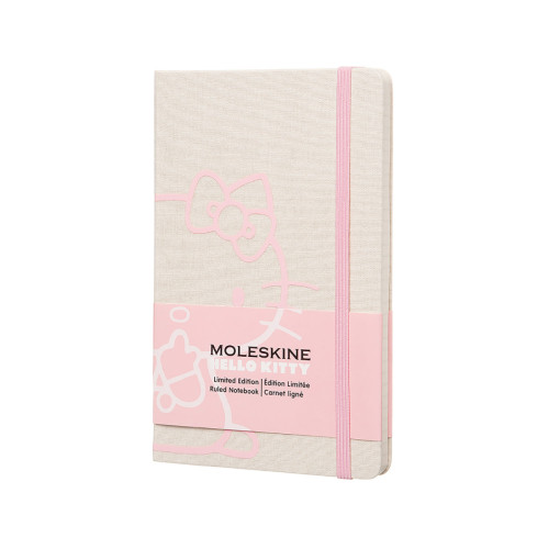 Блокнот Moleskine Hello Kitty средний / Линейка Белый Канва (8055002853002)