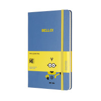 Записная книжка Moleskine Minions средняя / Линейка Голубой (8055002855396)