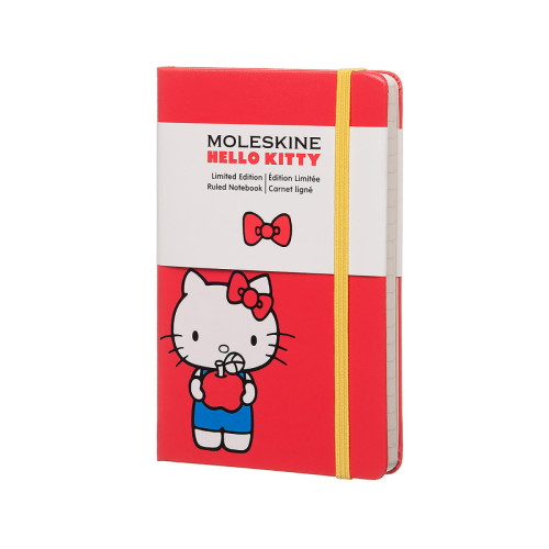 Записник Moleskine Hello Kitty кишеньковий / Лінійка Червоний LEHK02MM710