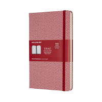 Записная книжка Moleskine Blend 17 средняя / Линейка Красный Канва (8055002855990)