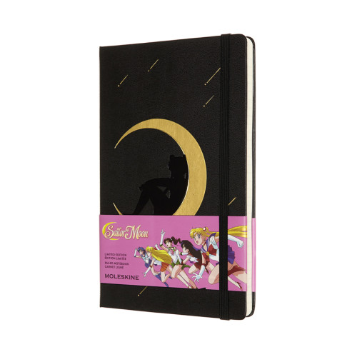 Блокнот Moleskine Sailor Moon средний / Линейка Черный (8056420853698)