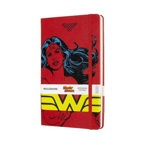 Блокнот Moleskine Wonder Woman средний / Линейка Красный (8053853600493)