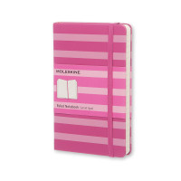 Блокнот Moleskine Stripes карманный / Линейка Розовый (9788867324224)
